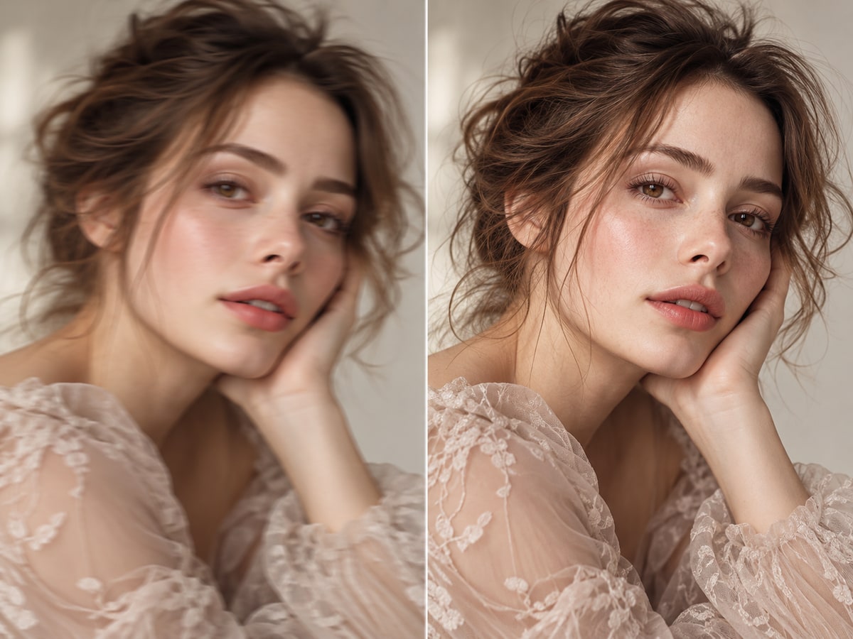 Illustrative previews, not measured results from these models. Test your own photo to judge quality.