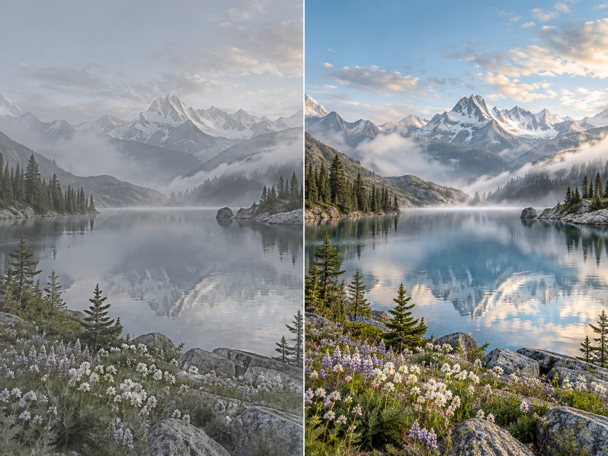 Illustrative previews, not measured results from these models. Test your own photo to judge quality.