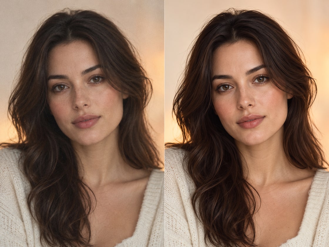 Illustrative previews, not measured results from these models. Test your own photo to judge quality.